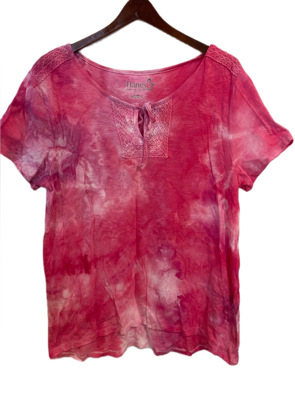 Tie Dye Shirt Tee Large Pink Hippiecore Festival